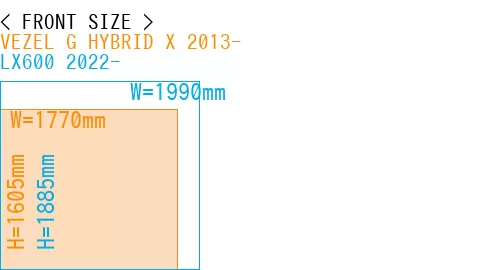 #VEZEL G HYBRID X 2013- + LX600 2022-